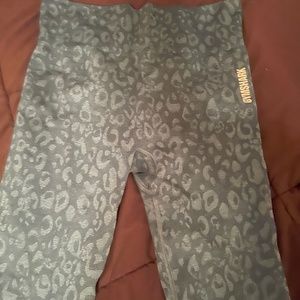 Gymshark blue leopard leggings